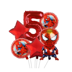 Spiderman Ballon Buket Med Kmpe Tal Ballon
