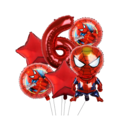 Spiderman Ballon Buket Med Kmpe Tal Ballon