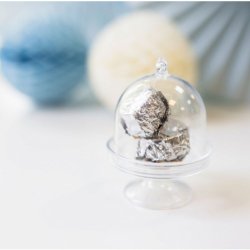 Transparente Mini Kagestand / Kagefad 3 stk.